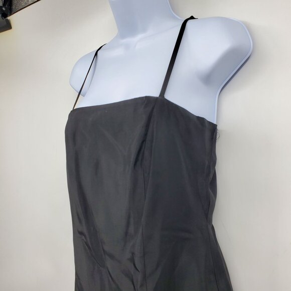 Vintage Watters and Watters Black Minimalist Cocktail Prom Classy Formal Dress 8 - Picture 5 of 7